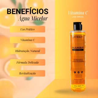 Água Micelar Vitamina C 310ml Lady Beauty