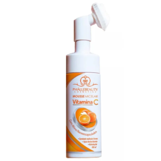 Mousse Micelar Vitamina C Espuma De Limpeza Facial 150ml Phállebeauty
